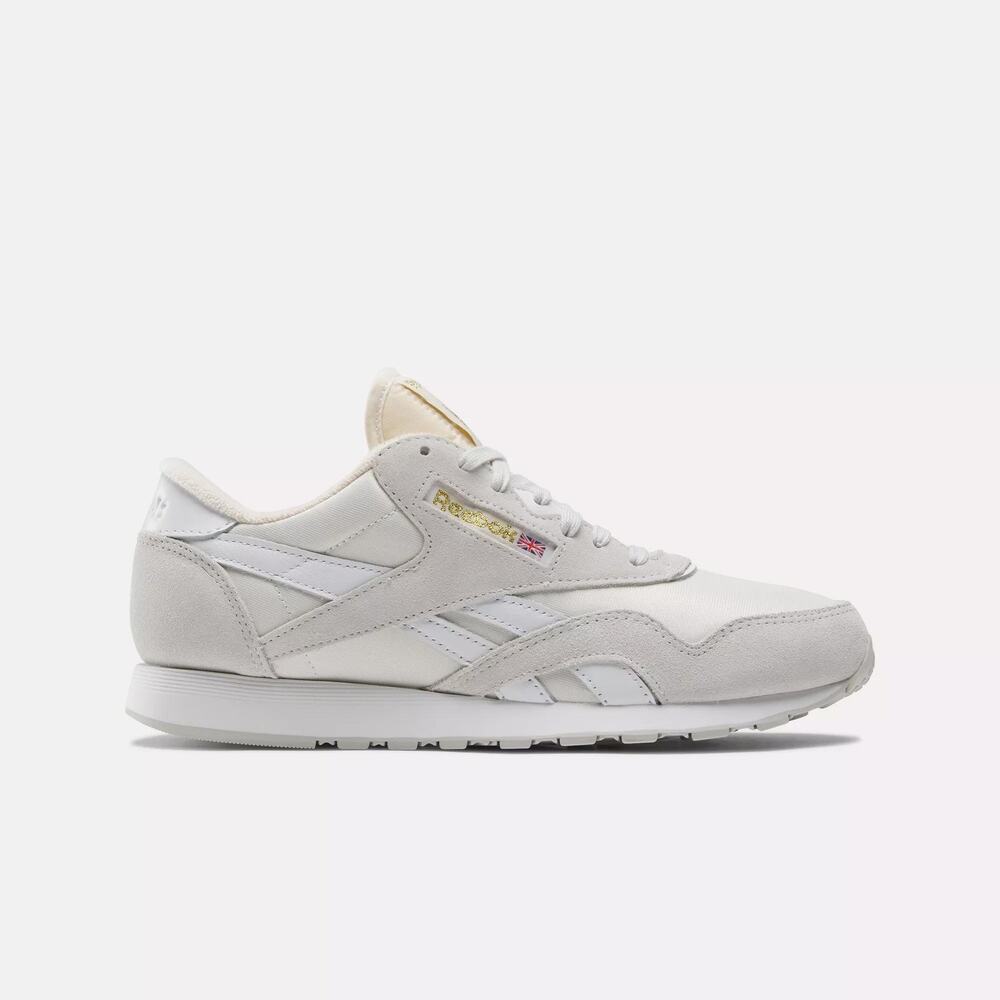 Reebok 'Hip Hop' White Classic Nylon Shoes Size 6.5